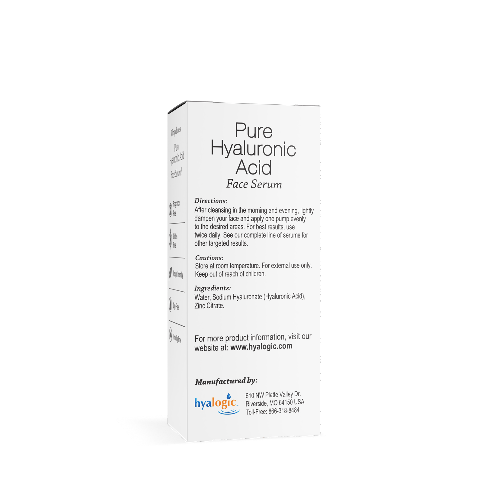 Pure HA Serum • Premium Hyaluronic Acid from Hyalogic®