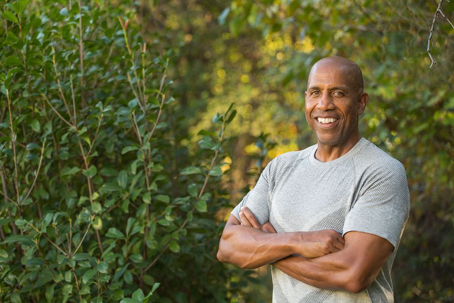 Portrait of a mature Fit African American man.