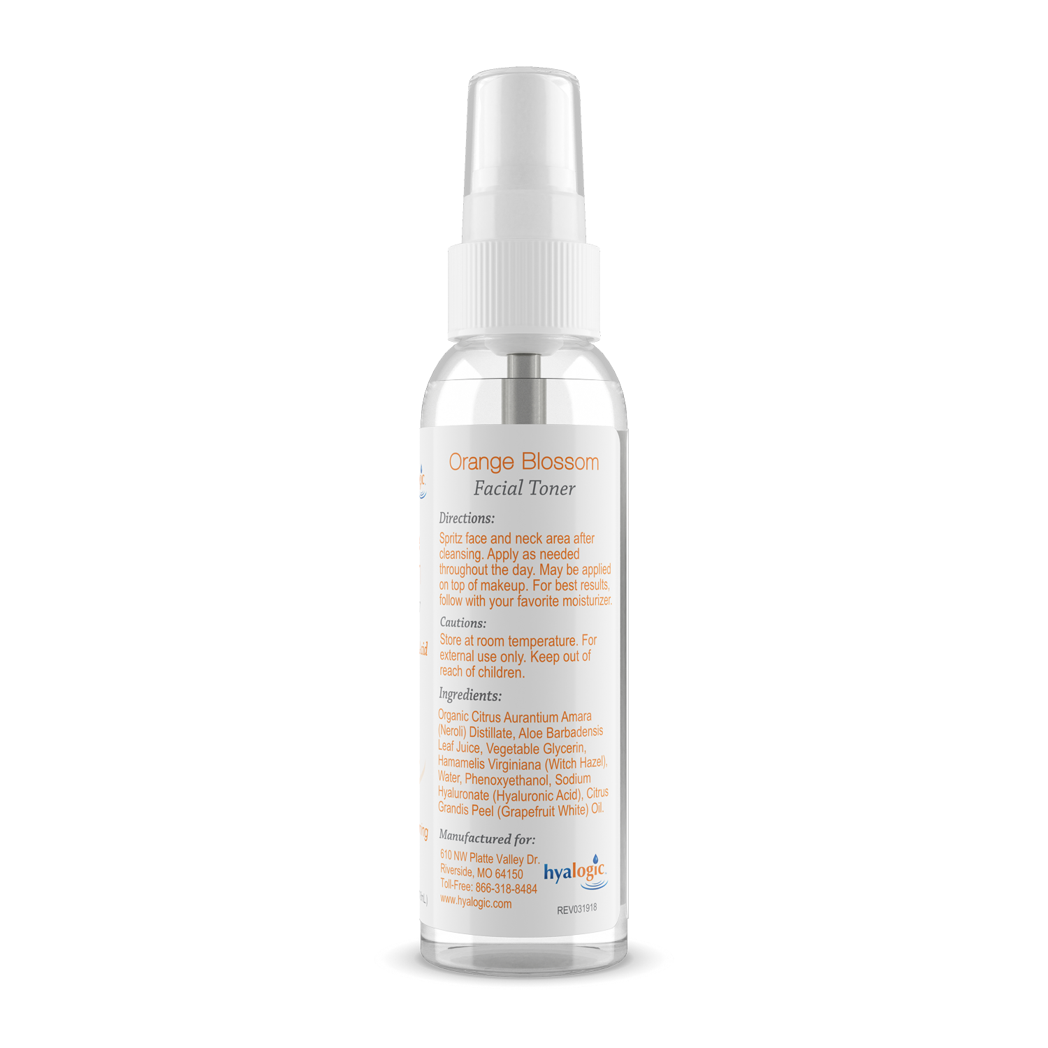 orange blossom water face toner